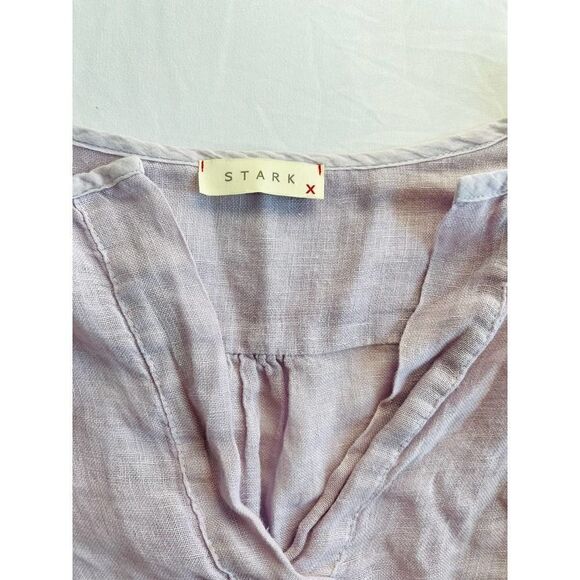 STARKX PURPLE LINEN SHIRT SIZE SMALL - Picture 5 of 6